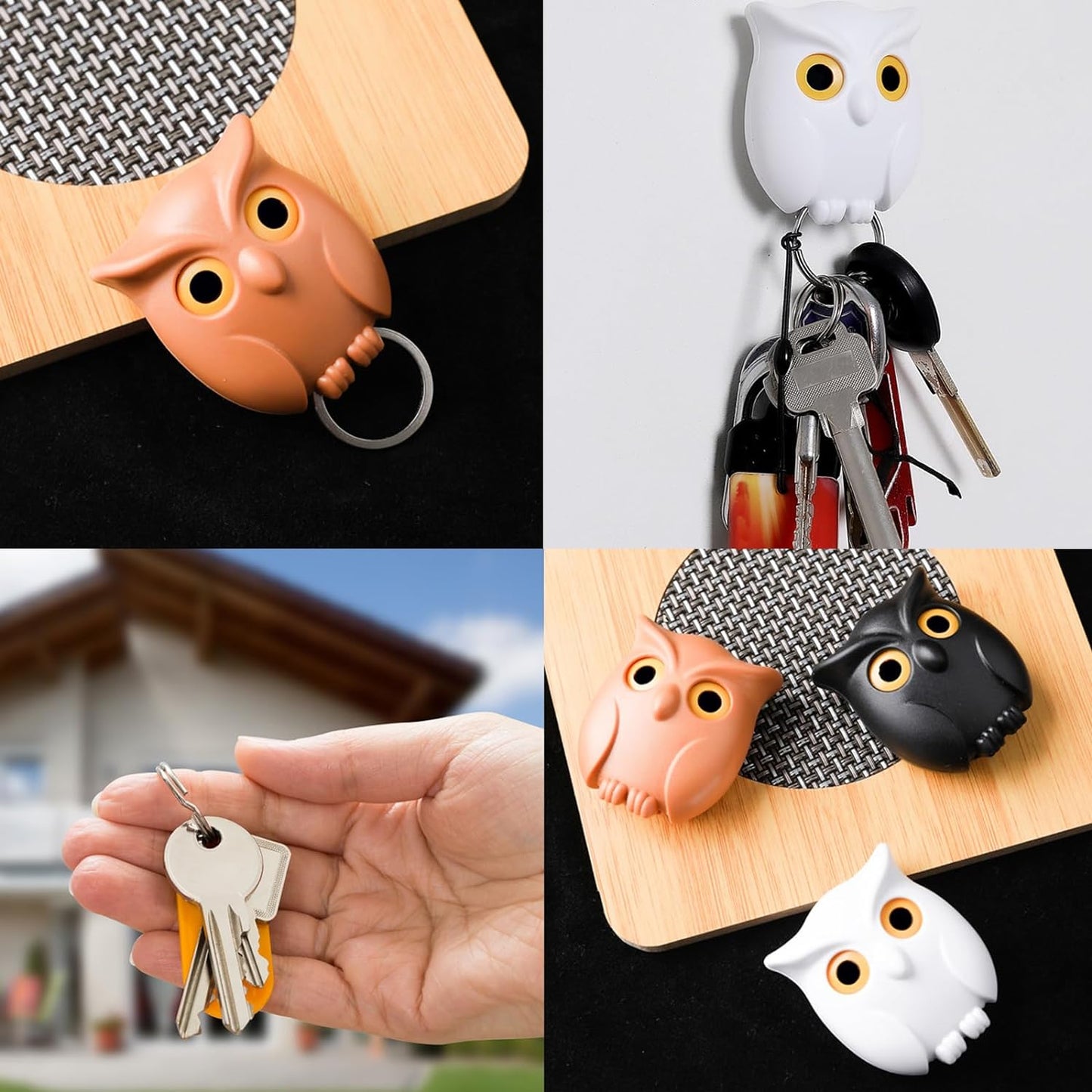 3-Piece Owl Key Holder