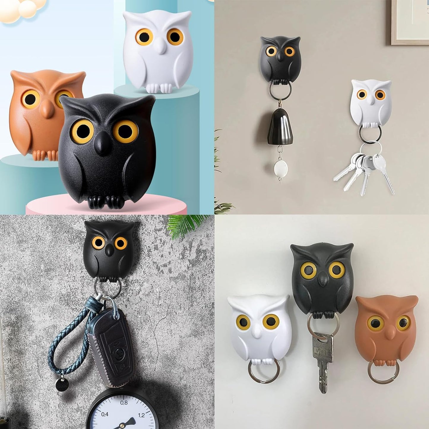 3-Piece Owl Key Holder